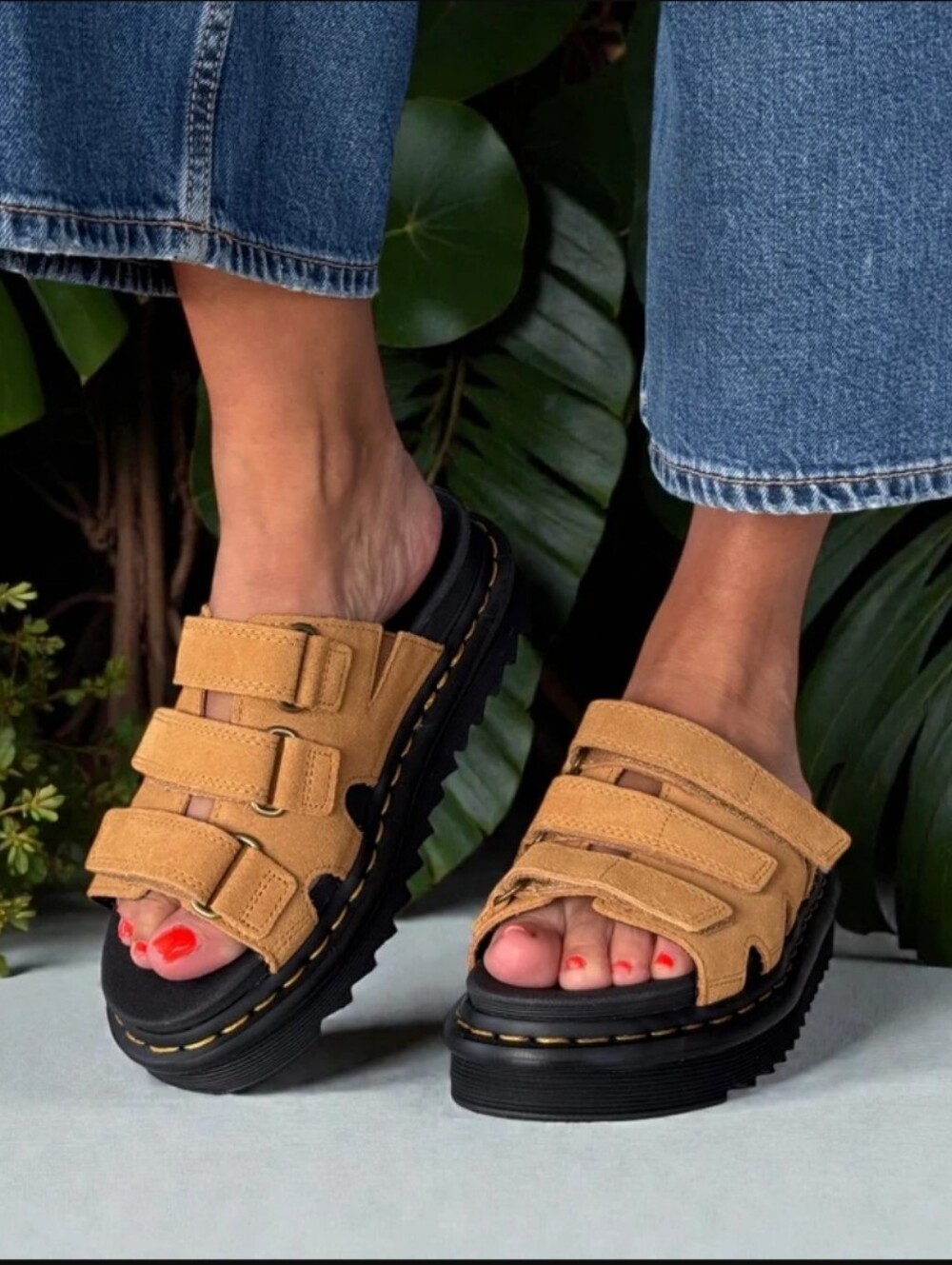 Dr. Martens Raine Slide Athena Leather Sandals